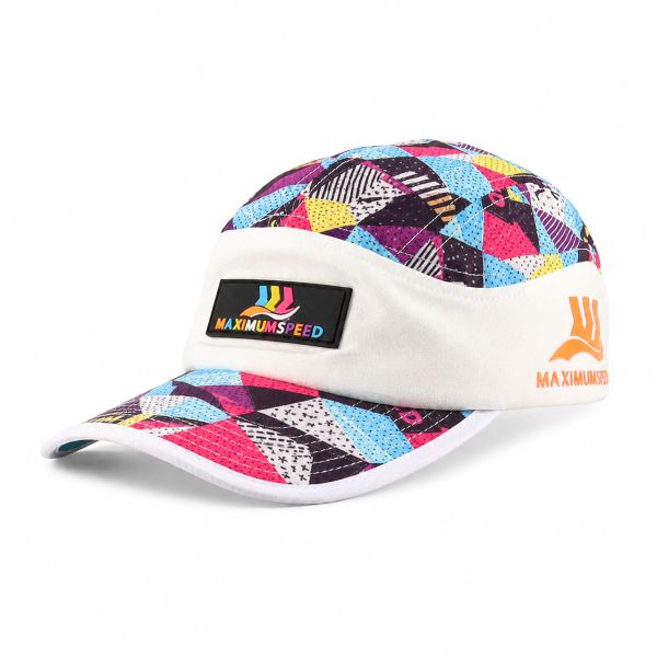 Custom Unstructured Running Caps - Premium OEM headwear detail