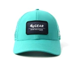 casquette trucker 6 panneaux en tissu fonctionnel avec ecusson tisse et perforation laser - View 5