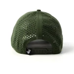 casquette trucker 6 panneaux en tissu fonctionnel avec ecusson tisse et perforation laser - View 12