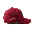 casquette trucker 6 panneaux en tissu fonctionnel avec ecusson tisse et perforation laser - View 13