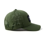 casquette trucker 6 panneaux en tissu fonctionnel avec ecusson tisse et perforation laser - View 15
