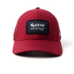 casquette trucker 6 panneaux en tissu fonctionnel avec ecusson tisse et perforation laser - View 4