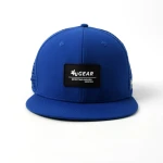 casquette trucker 6 panneaux en tissu fonctionnel avec patch en caoutchouc et perforation laser - View 5