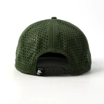 casquette trucker 6 panneaux en tissu fonctionnel avec patch en caoutchouc et perforation laser - View 15