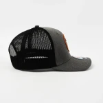 casquette trucker 6 panneaux en coton avec ecusson tisse et broderie de bordure - View 5