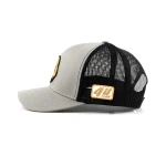 casquette trucker 6 panneaux en coton avec ecusson tisse et broderie de bordure - View 7