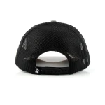 casquette trucker 6 panneaux en coton avec ecusson tisse et broderie de bordure - View 8