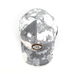 6-Panel Baseball Cap with Leather Patch and Rubber Patch - View 10