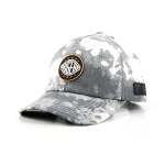 6-Panel Baseball Cap with Leather Patch and Rubber Patch - View 1