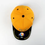 cappellino da baseball a 5 pannelli in cotone con Flat Embroidery e grafica termotrasferita - View 6