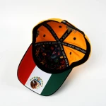 cappellino da baseball a 5 pannelli in cotone con Flat Embroidery e grafica termotrasferita - View 7