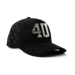 5-Panel Baseball Cap with Metal Plate and Full Embroidery - View 6