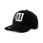 5-Panel Baseball Cap with Metal Plate and Full Embroidery - View 1