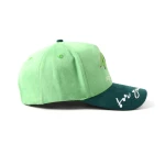 5-Panel Baseball Cap with Flat Embroidery and Chain Stitch Embroidery - View 5