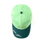 5-Panel Baseball Cap with Flat Embroidery and Chain Stitch Embroidery - View 6