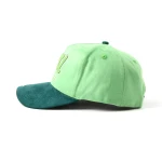 5-Panel Baseball Cap with Flat Embroidery and Chain Stitch Embroidery - View 3