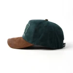5-Panel Baseball Cap with Flat Embroidery and Chain Stitch Embroidery - View 3
