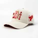 Streetwear 5パネルベースボールキャップ メタルプレート・Flat Embroidery仕様 - View 1