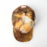 topi baseball 5 panel berbahan Corduroy dengan Flat Embroidery - View 6