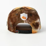 topi baseball 5 panel berbahan Corduroy dengan Flat Embroidery - View 4