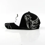 casquette baseball 5 panneaux en coton avec Flat Embroidery - View 3