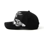5-Panel Baseball Cap with Flat Embroidery and 3D Embroidery - View 3