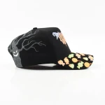 5-Panel Baseball Cap with Flat Embroidery and 3D Embroidery - View 9
