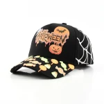 5-Panel Baseball Cap with Flat Embroidery and 3D Embroidery - View 1