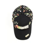 Streetwear 5-Panel Baseball Cap with Flat Embroidery and 3D Embroidery - View 10