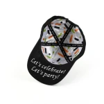 Streetwear 5-Panel Baseball Cap with Flat Embroidery and 3D Embroidery - View 11