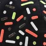 Streetwear 5-Panel Baseball Cap with Flat Embroidery and 3D Embroidery - View 4