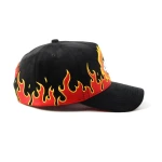 topi baseball 5 panel berbahan Suede dengan Flat Embroidery dan bordir tepi - View 5