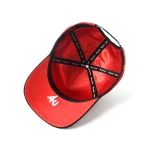 topi baseball 5 panel berbahan Suede dengan Flat Embroidery dan bordir tepi - View 7