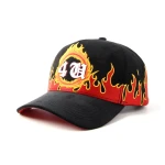 topi baseball 5 panel berbahan Suede dengan Flat Embroidery dan bordir tepi - View 1
