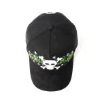 Streetwear 5-Panel Baseball Cap with Flat Embroidery and Rhinestone - View 6
