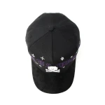 5-Panel Baseball Cap aus Baumwolle mit Flat Embroidery und Rhinestone - View 6