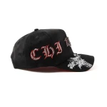Streetwear 5-Panel Baseball Cap with Flat Embroidery and Rhinestone - View 5