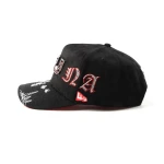 Streetwear 5-Panel Baseball Cap with Flat Embroidery and Rhinestone - View 3