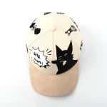 cappellino da baseball a 5 pannelli in cotone con ricamo tatami e Flat Embroidery - View 6