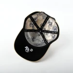 cappellino da baseball a 5 pannelli in cotone con ricamo tatami e Flat Embroidery - View 7