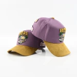 Streetwear 5-Panel Baseball Cap with Flat Embroidery and 3D Embroidery - View 2