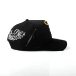 Streetwear 5-Panel Baseball Cap with Flat Embroidery and Rhinestone - View 5