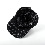 Streetwear 5-Panel Baseball Cap with Flat Embroidery and Rhinestone - View 7