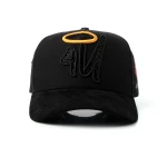 Streetwear 5-Panel Baseball Cap with Flat Embroidery and Rhinestone - View 2