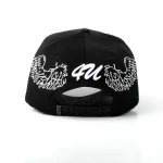Streetwear 5-Panel Baseball Cap with Flat Embroidery and Rhinestone - View 4