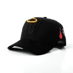 Streetwear 5-Panel Baseball Cap with Flat Embroidery and Rhinestone - View 1