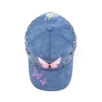 Streetwear 5-Panel Baseball Cap with Flat Embroidery and Applique Embroidery - View 7
