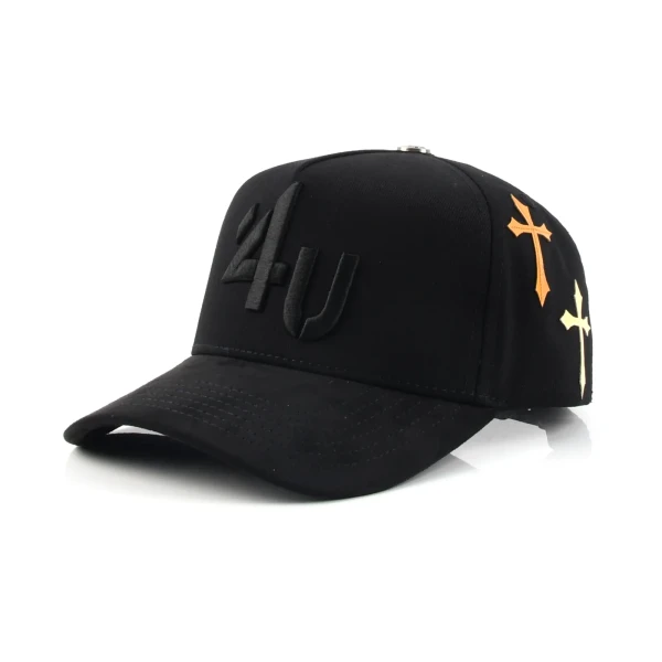 5片棒球帽3d绣平繡訂製款 - Premium OEM headwear detail
