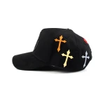 gorra de beisbol de 5 paneles de algodon con Flat Embroidery y bordado aplicado - View 5