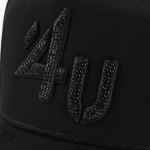 gorra de beisbol de 5 paneles de algodon con Flat Embroidery y bordado aplicado - View 6